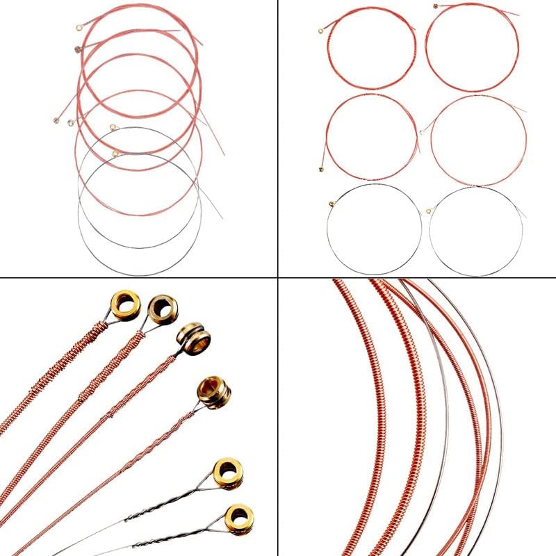hanbangabc Acoustic Guitar Strings,3 Sets guitar strings acoustic 6 string set (Gold,Brass,Multicolor),with Guitar String Winder Guitar Kit,6 Pieces Celluloid Guitar Picks - Image 5